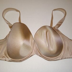 Soma Stunning Support Full Coverage Women's Solid Beige Bra Sz 36C